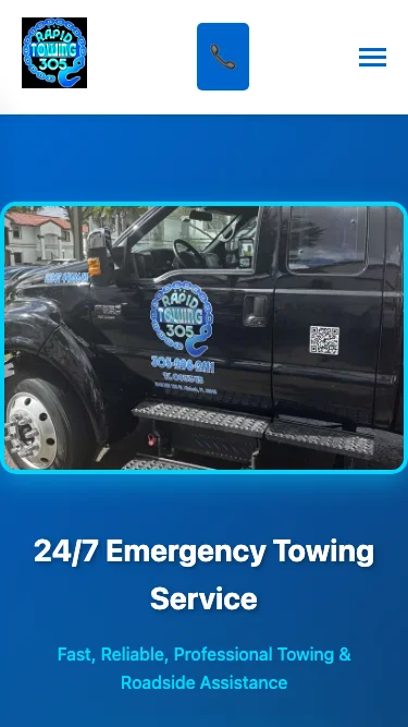 Mobile-optimized emergency call-to-action